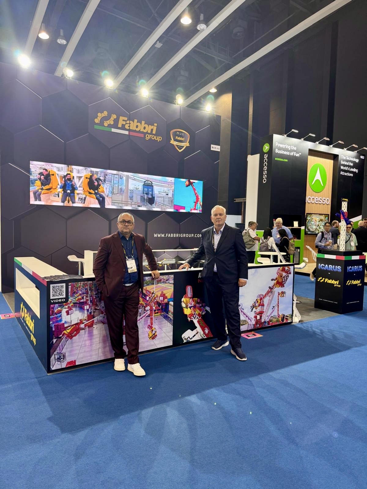 Lo stand di Fabbri Group al Vietnam Theme Park Expo di Saigon